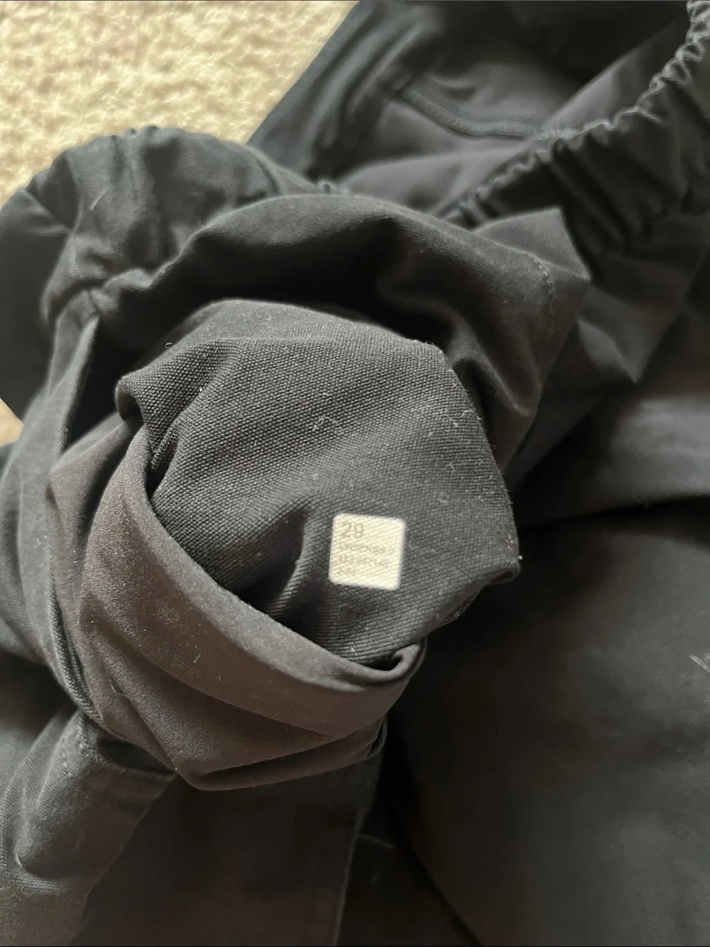 lululemon athletica Black Cargo Jogger Pants